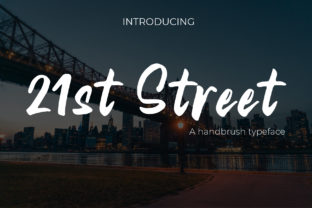 21st Street Font: A Handwritten Typeface for Editorial Design