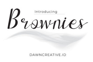Brownies Font: A Sweet Script Typeface for Makers