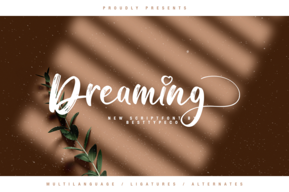 Dreaming Font: A Dreamy Script Typeface for Makers