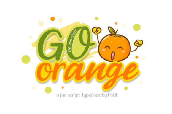 Go Orange Font: Bold Script for Handmade Products