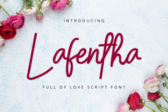 Lafentha Font Review: Romantic Script for Web Design