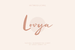 Lovya Font: Authentic Script for Small Business Branding