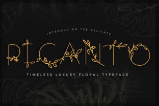 Picanto Font: Testing an All-Caps Floral Typeface for Web Design