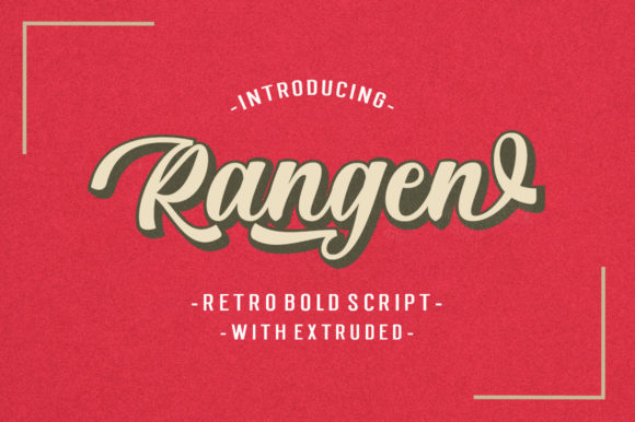Rangen Font: Retro Style for Handmade Products