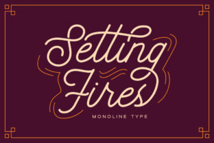 Setting Fires Font: Vintage Script for Business Branding