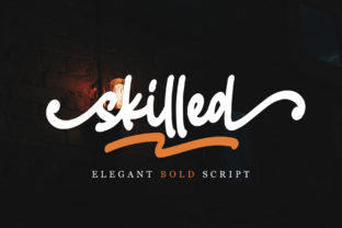 Skilled Font: Playful Script for Editorial Design