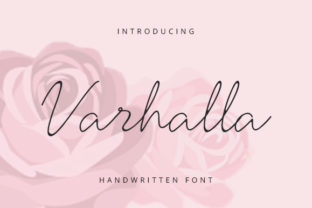 Varhalla Font: A Script Typeface for Editorial Design
