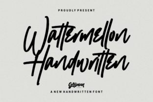 Wattermellon Font: Bold Handwritten Type for Editorial Design