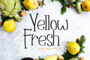 Yellow Fresh Font: Playful Script for Digital Campaigns